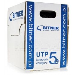 Przewód UTP kat.5E Cu BOX (305m) Blue L./Bitner